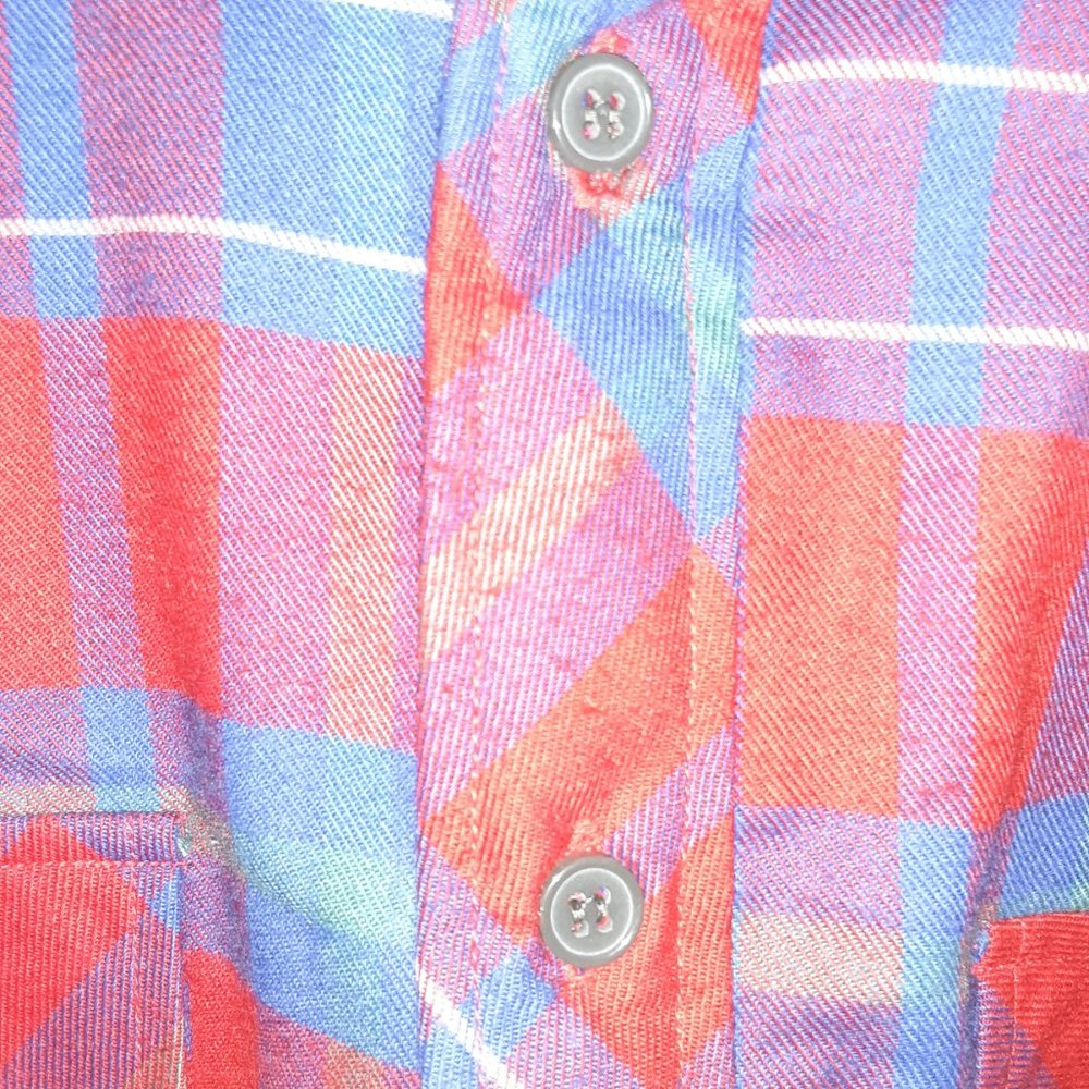 Vintage DICKIES Flannel Button-Up Quilted Shirt Jacket Size L